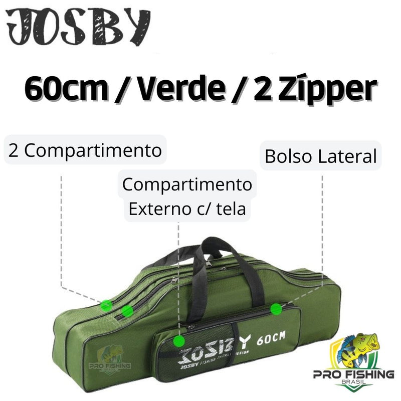 Bolsa Porta Varas JOSBY FISHING - Frete Grátis para Todo Brasil