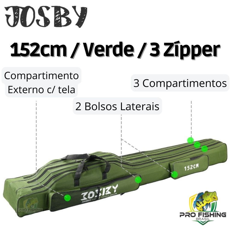 Bolsa Porta Varas JOSBY FISHING - Frete Grátis para Todo Brasil