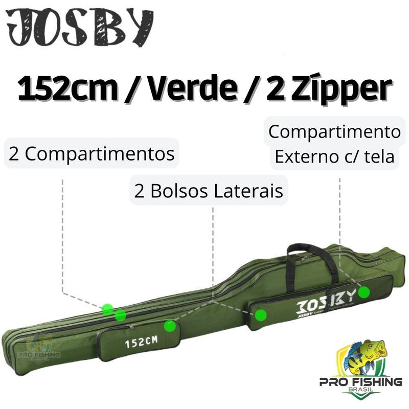 Bolsa Porta Varas JOSBY FISHING - Frete Grátis para Todo Brasil