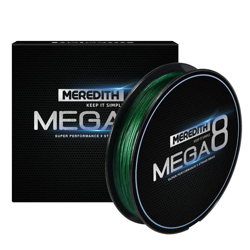 Linha Multifilamento Meredith MEGA 8X - 300M - 20 A 60LBS - VÁRIAS CORES