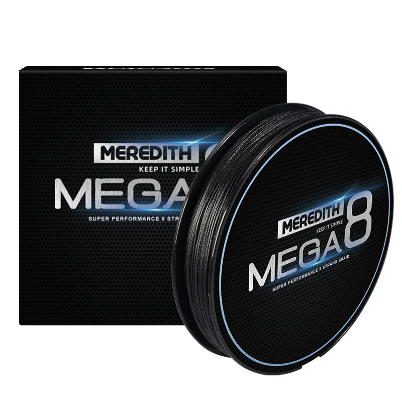 Linha Multifilamento Meredith MEGA 8X - 300M - 20 A 60LBS - VÁRIAS CORES