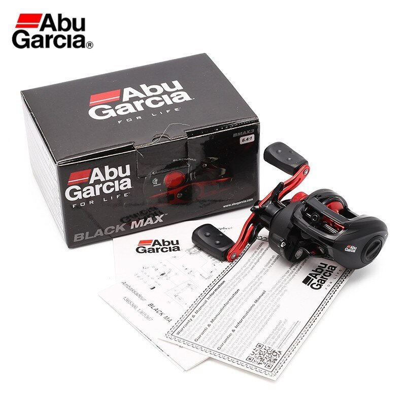 Carretilha Abu Garcia BLACK MAX 3 - 8.1kg Drag - 4+1 Rolamentos - Recolhimento 6.4:1