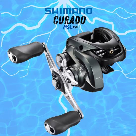 Kit Shimano - Vara Vision Carbono - Carretilha Shimano Curado MGL 150/151 XG - 5 iscas Jerl Bait